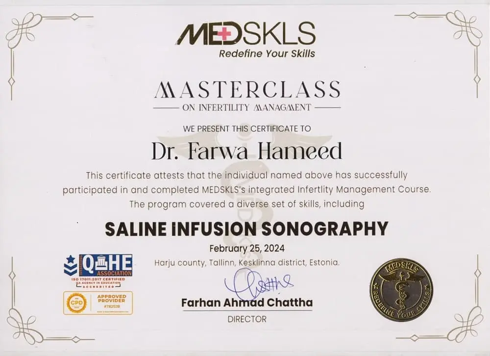 MedSkills - Saline Infusion Sonography - Additional Medical Training and Certification